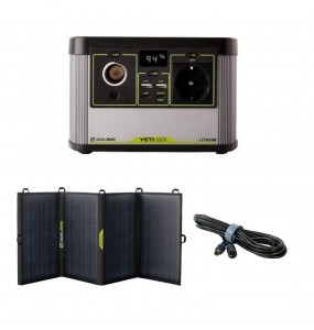 Combo Generador Solar Yeti 200X + Panel Solar Nomad 50 + Extensión Cable 8mm (4.5M)